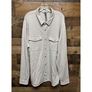 Vuori Light Gray Casual Button Down Shirt